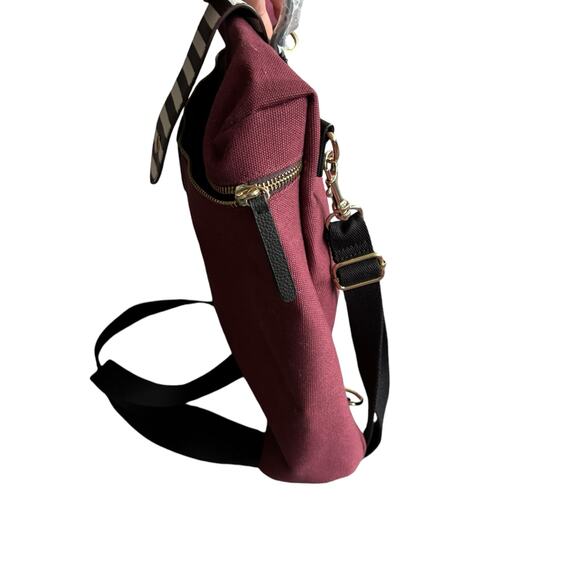 HENRI BENDEL NEW CANVAS PURSE BACKPACK CONVERTIBLE MEDIUM SIZE LIMITED EDITION - Picture 10 of 15